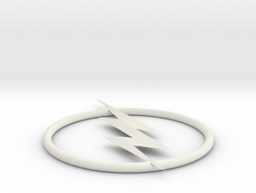 Reverse Flash Emblem in White Natural Versatile Plastic