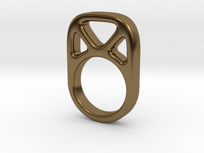 Anillo 4 in Polished Bronze