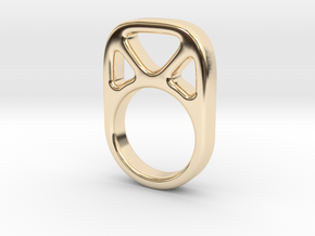 Anillo 4 in 14k Gold Plated Brass