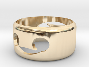 devil Ring in 14k Gold Plated Brass