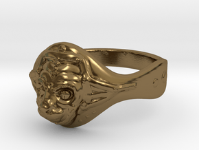 Hanuman ring(Japan 10,USA 5.5,Britain K)  in Polished Bronze