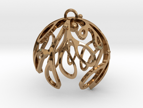 Mistletoe Ornament in Polished Brass