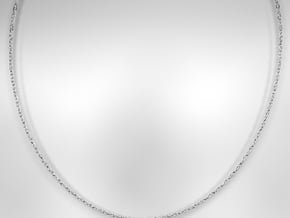 18 Inch Necklace in White Natural Versatile Plastic