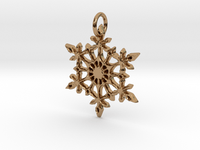 Snowflake in Polished Brass