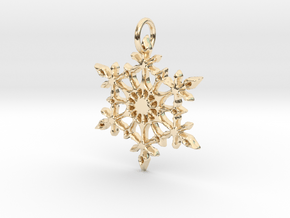 Snowflake in 14k Gold Plated Brass