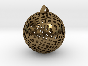 Tetra Ball in Polished Bronze