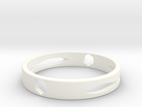 戒指  Ring in White Processed Versatile Plastic