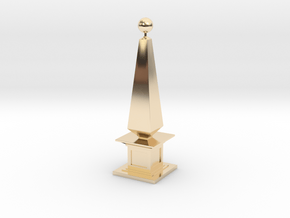 160105_Obelisk_01 in 14k Gold Plated Brass