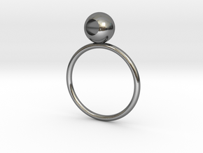 See through rings in Polished Silver