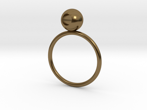 See through rings in Polished Bronze