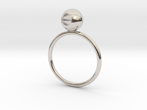 See through rings in Rhodium Plated Brass