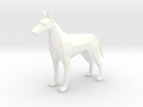 Dog With Tail in White Processed Versatile Plastic