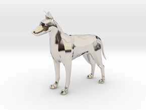 Dog With Tail in Platinum