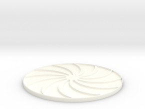 Sun Art Coasters in White Processed Versatile Plastic