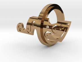 Ringplate16.6 in Polished Brass