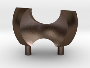 Ass Chair  in Polished Bronze Steel