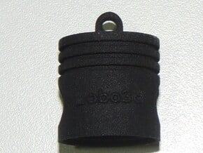 PISTON KEYCHAIN in Black Natural Versatile Plastic