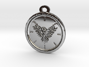 Eagle Pendant in Fine Detail Polished Silver