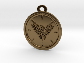 Eagle Pendant in Polished Bronze
