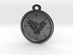Eagle Pendant in Polished and Bronzed Black Steel