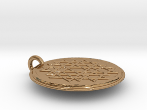 Small Yantra in Polished Brass
