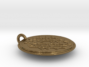 Small Yantra in Polished Bronze