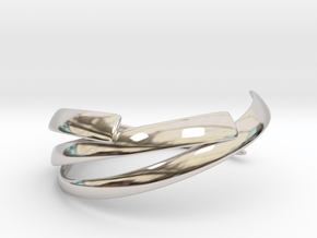 Lustrate Ring in Rhodium Plated Brass