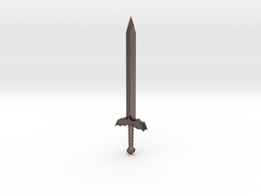 Art sword in Polished Bronzed Silver Steel