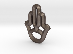 Symbol in Polished Bronzed Silver Steel