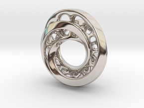 Circle-RoyalModel in Rhodium Plated Brass