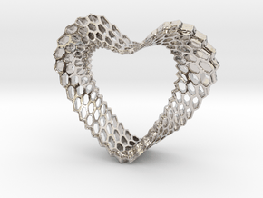 LOVEhEART in Rhodium Plated Brass