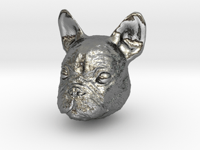 Dog in Fine Detail Polished Silver