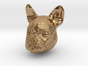 Dog in Polished Brass