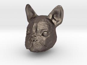 Dog in Polished Bronzed Silver Steel