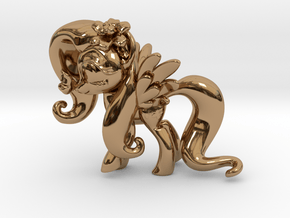 Fluttershy 1 Full Color - S2 in Polished Brass