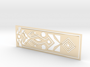  Geometry bookmark in 14K Yellow Gold