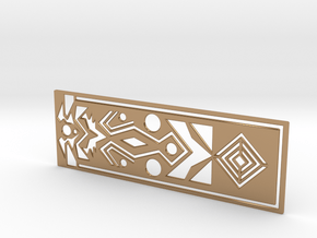  Geometry bookmark in Polished Brass