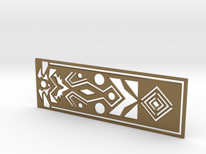  Geometry bookmark in Polished Bronze