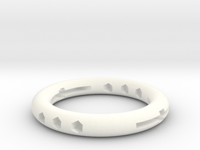 The hollow ring in White Processed Versatile Plastic