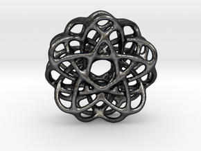 Spiro Pendant No.2 in Polished and Bronzed Black Steel