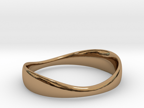 Silverflow Ring 16mm in Polished Brass