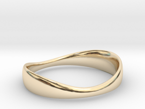 Silverflow Ring 16mm in 14k Gold Plated Brass