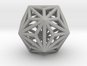0334 Triakis Icosahedron E (a=1cm) #001 in Aluminum