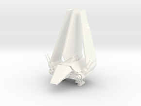 Imperial Lambda Shuttle - Wings Folded in White Processed Versatile Plastic