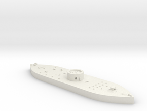 1:1200 Ironclad USS Monitor in White Natural Versatile Plastic