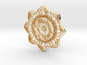 Floral  Pendant  #3 in 14K Yellow Gold