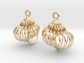 spiral shell-1 in 14k Gold Plated Brass