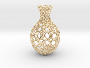 Gradient Ring Vase in 14k Gold Plated Brass