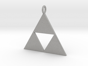 Triforce Pendant in Aluminum