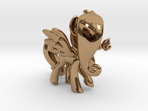 Fluttershy 1 Full Color - M1 in Polished Brass